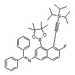 3-[(Diphenylmethylene)amino]-7-fluoro-8-[(triisopropylsilyl)ethynyl]naphthalene-1-boronic Acid Pinacol Ester