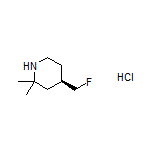 (R)-4-(Fluoromethyl)-2,2-dimethylpiperidine Hydrochloride