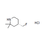 (S)-4-(Fluoromethyl)-2,2-dimethylpiperidine Hydrochloride