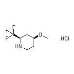 (2R,4S)-4-Methoxy-2-(trifluoromethyl)piperidine Hydrochloride