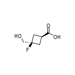 (1S,3S)-rel-3-Fluoro-3-(hydroxymethyl)cyclobutanecarboxylic Acid