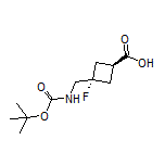 (1R,3R)-rel-3-[(Boc-amino)methyl]-3-fluorocyclobutanecarboxylic Acid