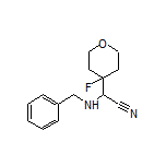 2-(Benzylamino)-2-(4-fluorotetrahydro-2H-pyran-4-yl)acetonitrile