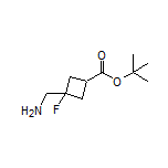 tert-Butyl 3-(Aminomethyl)-3-fluorocyclobutanecarboxylate