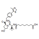 9-[[(S)-1-[(2S,4R)-4-Hydroxy-2-[[4-(4-methyl-5-thiazolyl)benzyl]carbamoyl]-1-pyrrolidinyl]-3,3-dimethyl-1-oxo-2-butyl]amino]-9-oxononanoic Acid