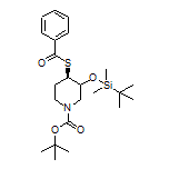 S-[(4R)-1-Boc-3-[(tert-butyldimethylsilyl)oxy]-4-piperidyl] Benzothioate