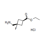 Ethyl trans-3-(Aminomethyl)-3-fluorocyclobutanecarboxylate Hydrochloride