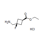 Ethyl cis-3-(Aminomethyl)-3-fluorocyclobutanecarboxylate Hydrochloride