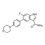 6-Fluoro-5-(4-morpholinophenyl)-1H-indole-3-carboxamide