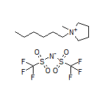 1-Hexyl-1-methylpyrrolidin-1-ium Bis[(trifluoromethyl)sulfonyl]amide