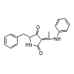 5-Benzyl-3-[1-(phenylamino)ethylidene]pyrrolidine-2,4-dione