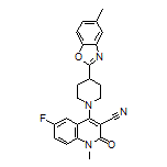 6-Fluoro-1-methyl-4-[4-(5-methylbenzo[d]oxazol-2-yl)piperidin-1-yl]-2-oxo-1,2-dihydroquinoline-3-carbonitrile