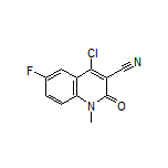 4-Chloro-6-fluoro-1-methyl-2-oxo-1,2-dihydroquinoline-3-carbonitrile