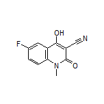 6-Fluoro-4-hydroxy-1-methyl-2-oxo-1,2-dihydroquinoline-3-carbonitrile