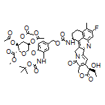 (2S,3R,4S,5S,6S)-2-[2-[(Boc-amino)methyl]-4-[[[[(1S,9S)-9-ethyl-5-fluoro-9-hydroxy-4-methyl-10,13-dioxo-1,2,3,9,10,12,13,15-octahydrobenzo[de]pyrano[3’,4’:6,7]indolizino[1,2-b]quinolin-1-yl]carbamoyl]oxy]methyl]phenoxy]-6-(methoxycarbonyl)tetrahydro-2H-pyran-3,4,5-triyl Triacetate