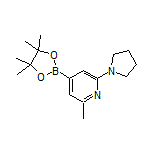 2-Methyl-6-(1-pyrrolidinyl)pyridine-4-boronic Acid Pinacol Ester