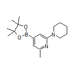 2-Methyl-6-(1-piperidyl)pyridine-4-boronic Acid Pinacol Ester