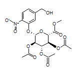 (2S,3R,4S,5S,6S)-2-[5-(Hydroxymethyl)-2-nitrophenoxy]-6-(methoxycarbonyl)tetrahydro-2H-pyran-3,4,5-triyl Triacetate