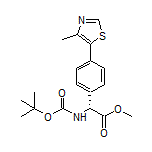 Methyl (R)-2-(Boc-amino)-2-[4-(4-methyl-5-thiazolyl)phenyl]acetate