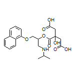 3-Hydroxy-3-[[[1-(isopropylamino)-3-(1-naphthyloxy)-2-propyl]oxy]carbonyl]pentanedioic Acid