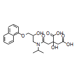 2-Hydroxy-2-[2-[[2-hydroxy-3-(1-naphthyloxy)propyl](isopropyl)amino]-2-oxoethyl]succinic Acid