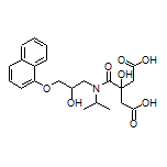 3-Hydroxy-3-[[2-hydroxy-3-(1-naphthyloxy)propyl](isopropyl)carbamoyl]pentanedioic Acid