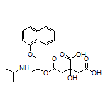 2-Hydroxy-2-[2-[[1-(isopropylamino)-3-(1-naphthyloxy)-2-propyl]oxy]-2-oxoethyl]succinic Acid