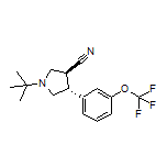 (3S,4R)-1-(tert-Butyl)-4-[3-(trifluoromethoxy)phenyl]pyrrolidine-3-carbonitrile