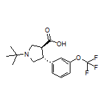 (3S,4R)-1-(tert-Butyl)-4-[3-(trifluoromethoxy)phenyl]pyrrolidine-3-carboxylic Acid