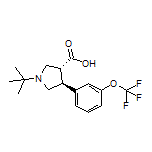 (3R,4S)-1-(tert-Butyl)-4-[3-(trifluoromethoxy)phenyl]pyrrolidine-3-carboxylic Acid