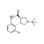 (3R,4S)-1-(tert-Butyl)-4-(2,6-difluorophenyl)pyrrolidine-3-carboxylic Acid