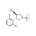 (3R,4S)-1-(tert-Butyl)-4-(2,6-difluorophenyl)pyrrolidine-3-carbonitrile