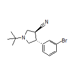 (3S,4R)-4-(3-Bromophenyl)-1-(tert-butyl)pyrrolidine-3-carbonitrile