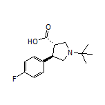 (3S,4R)-1-(tert-Butyl)-4-(4-fluorophenyl)pyrrolidine-3-carboxylic Acid