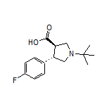 (3R,4S)-1-(tert-Butyl)-4-(4-fluorophenyl)pyrrolidine-3-carboxylic Acid