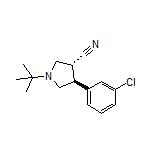 (3R,4S)-1-(tert-Butyl)-4-(3-chlorophenyl)pyrrolidine-3-carbonitrile