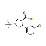 (3S,4R)-1-(tert-Butyl)-4-(3-chlorophenyl)pyrrolidine-3-carboxylic Acid