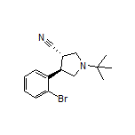 (3S,4R)-4-(2-Bromophenyl)-1-(tert-butyl)pyrrolidine-3-carbonitrile