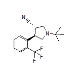 (3S,4R)-1-(tert-Butyl)-4-[2-(trifluoromethyl)phenyl]pyrrolidine-3-carbonitrile