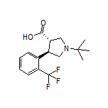 (3S,4R)-1-(tert-Butyl)-4-[2-(trifluoromethyl)phenyl]pyrrolidine-3-carboxylic Acid