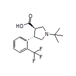 (3R,4S)-1-(tert-Butyl)-4-[2-(trifluoromethyl)phenyl]pyrrolidine-3-carboxylic Acid