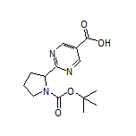 2-(1-Boc-2-pyrrolidinyl)pyrimidine-5-carboxylic Acid