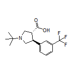 (3R,4S)-1-(tert-Butyl)-4-[3-(trifluoromethyl)phenyl]pyrrolidine-3-carboxylic Acid