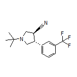 (3S,4R)-1-(tert-Butyl)-4-[3-(trifluoromethyl)phenyl]pyrrolidine-3-carbonitrile