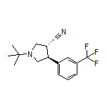 (3R,4S)-1-(tert-Butyl)-4-[3-(trifluoromethyl)phenyl]pyrrolidine-3-carbonitrile