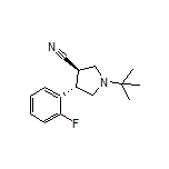 (3R,4S)-1-(tert-Butyl)-4-(2-fluorophenyl)pyrrolidine-3-carbonitrile