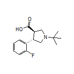 (3R,4S)-1-(tert-Butyl)-4-(2-fluorophenyl)pyrrolidine-3-carboxylic Acid