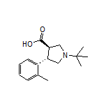 (3R,4S)-1-(tert-Butyl)-4-(o-tolyl)pyrrolidine-3-carboxylic Acid