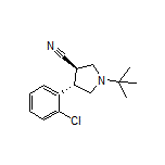 (3R,4S)-1-(tert-Butyl)-4-(2-chlorophenyl)pyrrolidine-3-carbonitrile