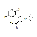 (3S,4R)-1-(tert-Butyl)-4-(2-chloro-5-fluorophenyl)pyrrolidine-3-carboxylic Acid